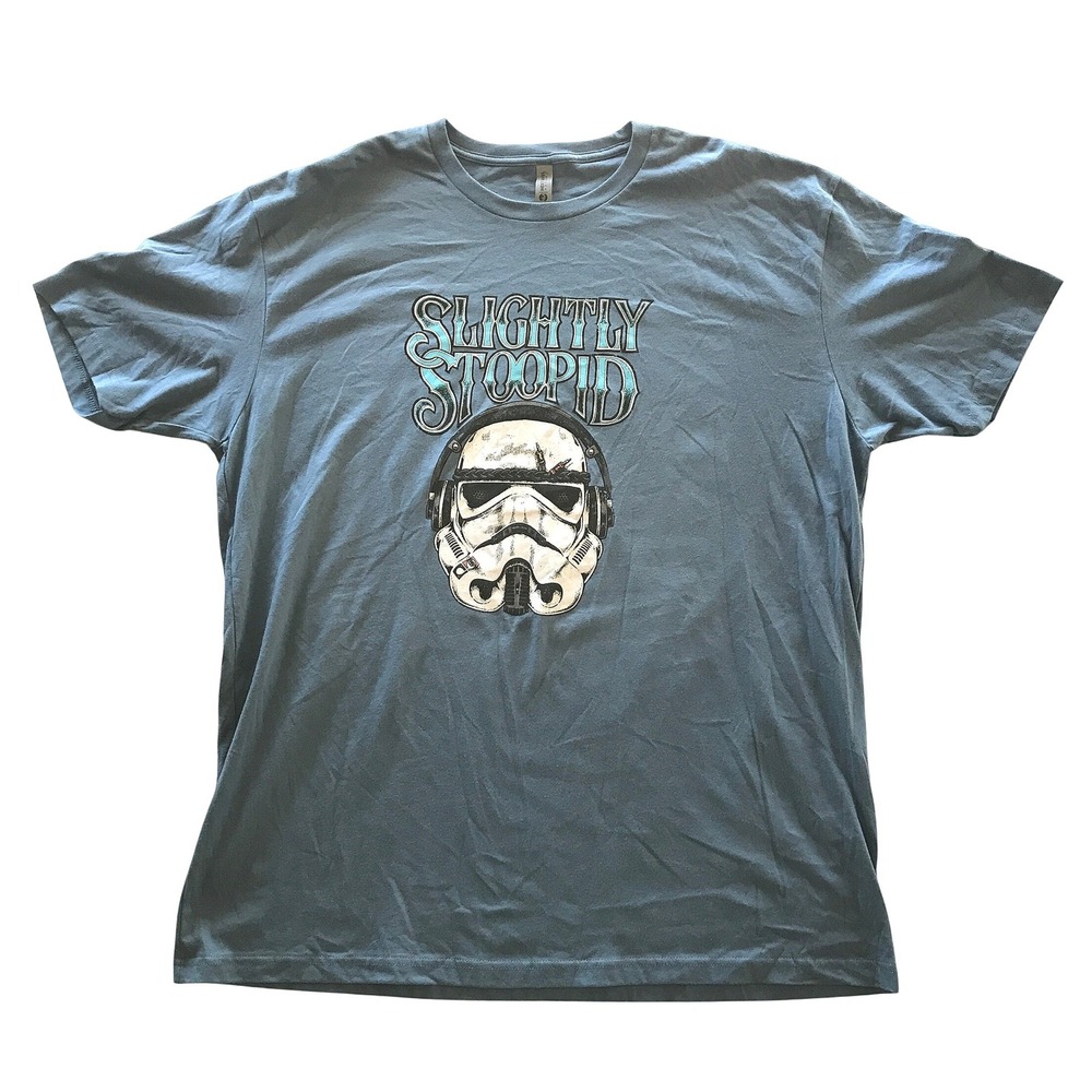 Slightly Stoopid Stormtrooper Graphic T-Shirt Mens XXL Blue Grey Next Level Band